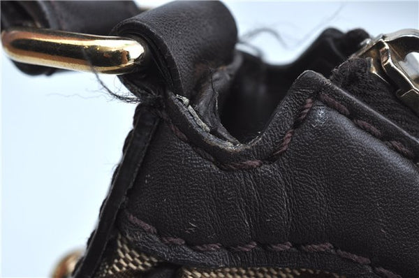 Authentic GUCCI Sukey Shoulder Tote Bag GG Canvas Leather 362726 Brown J9656