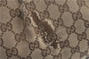Authentic GUCCI Sukey Shoulder Tote Bag GG Canvas Leather 362726 Brown J9656