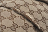 Authentic GUCCI Sukey Shoulder Tote Bag GG Canvas Leather 362726 Brown J9656