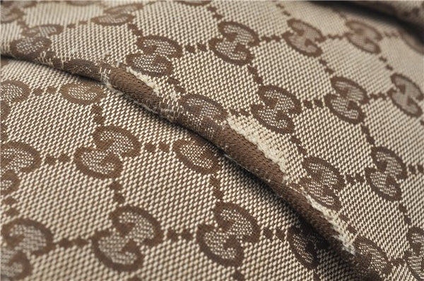 Authentic GUCCI Sukey Shoulder Tote Bag GG Canvas Leather 362726 Brown J9656