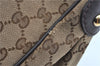 Authentic GUCCI Sukey Shoulder Tote Bag GG Canvas Leather 362726 Brown J9656