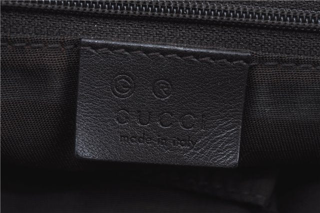 Authentic GUCCI Sukey Shoulder Tote Bag GG Canvas Leather 362726 Brown J9656