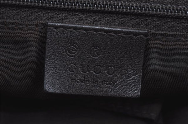 Authentic GUCCI Sukey Shoulder Tote Bag GG Canvas Leather 362726 Brown J9656