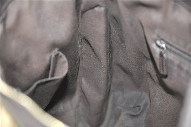 Authentic GUCCI Sukey Shoulder Tote Bag GG Canvas Leather 362726 Brown J9656