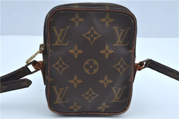 Auth Louis Vuitton Monogram Mini Poche Danube Shoulder Cross Bag M45268 LV J9663