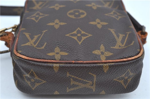 Auth Louis Vuitton Monogram Mini Poche Danube Shoulder Cross Bag M45268 LV J9663