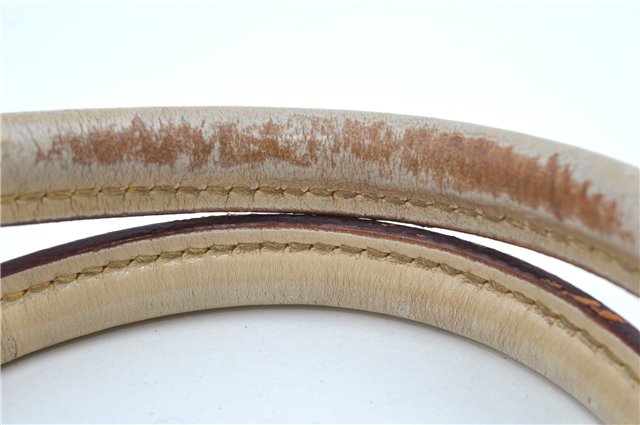 Authentic Louis Vuitton Suhali Lockit MM Hand Bag White Ivory M91874 LV J9667