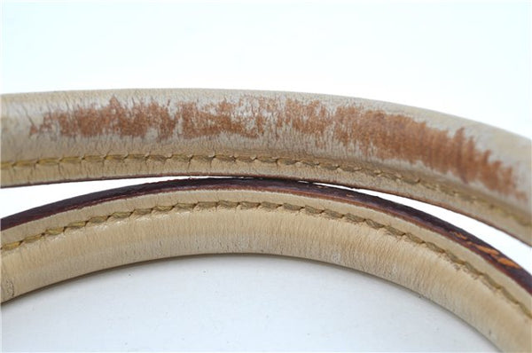 Authentic Louis Vuitton Suhali Lockit MM Hand Bag White Ivory M91874 LV J9667