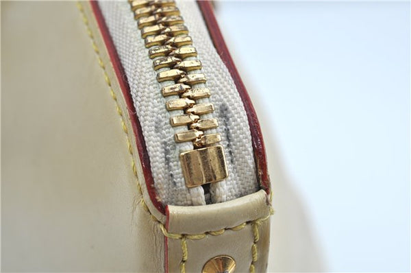 Authentic Louis Vuitton Suhali Lockit MM Hand Bag White Ivory M91874 LV J9667