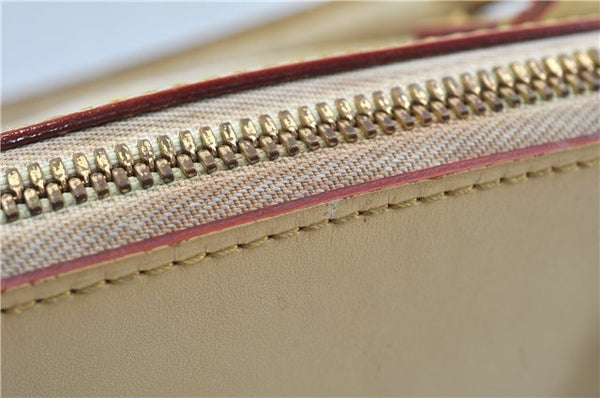 Authentic Louis Vuitton Suhali Lockit MM Hand Bag White Ivory M91874 LV J9667