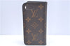 Authentic Louis Vuitton Monogram Folio Iphone 8 Case M61905 LV J9668