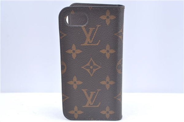 Authentic Louis Vuitton Monogram Folio Iphone 8 Case M61905 LV J9668