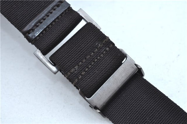 Authentic GUCCI Shoulder Cross Body Bag Nylon Leather 0013311 Khaki Green J9669