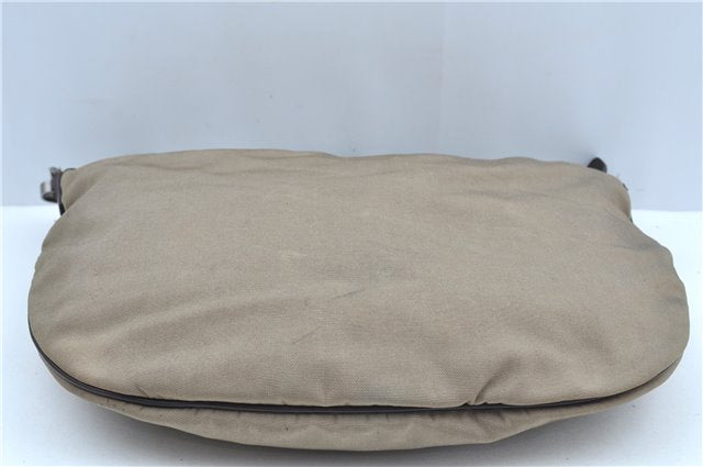 Authentic GUCCI Shoulder Cross Body Bag Nylon Leather 0013311 Khaki Green J9669