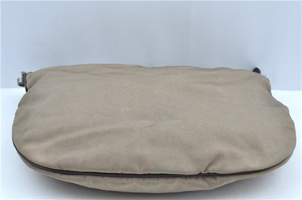 Authentic GUCCI Shoulder Cross Body Bag Nylon Leather 0013311 Khaki Green J9669