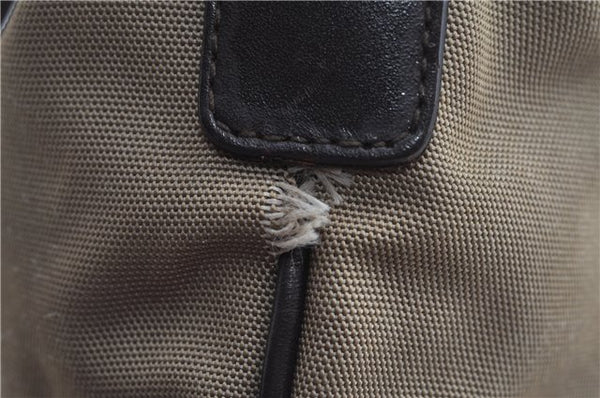 Authentic GUCCI Shoulder Cross Body Bag Nylon Leather 0013311 Khaki Green J9669