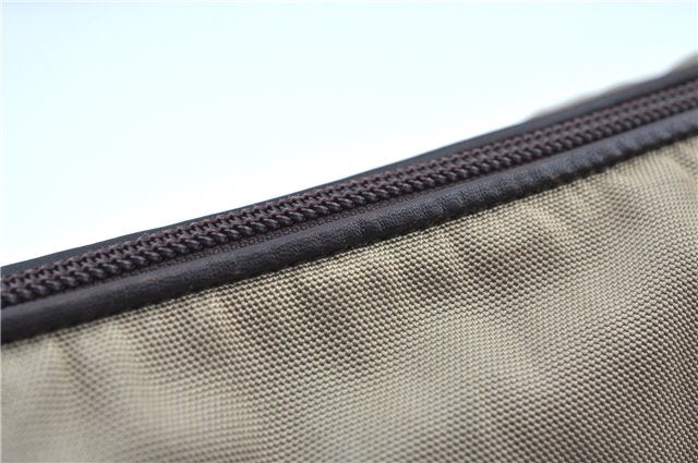 Authentic GUCCI Shoulder Cross Body Bag Nylon Leather 0013311 Khaki Green J9669