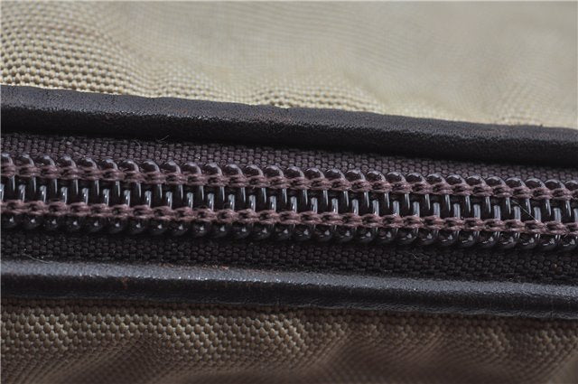 Authentic GUCCI Shoulder Cross Body Bag Nylon Leather 0013311 Khaki Green J9669