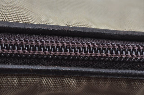 Authentic GUCCI Shoulder Cross Body Bag Nylon Leather 0013311 Khaki Green J9669