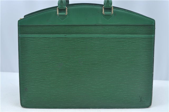 Authentic Louis Vuitton Epi Riviera Hand Bag Purse Green M48184 LV J9670