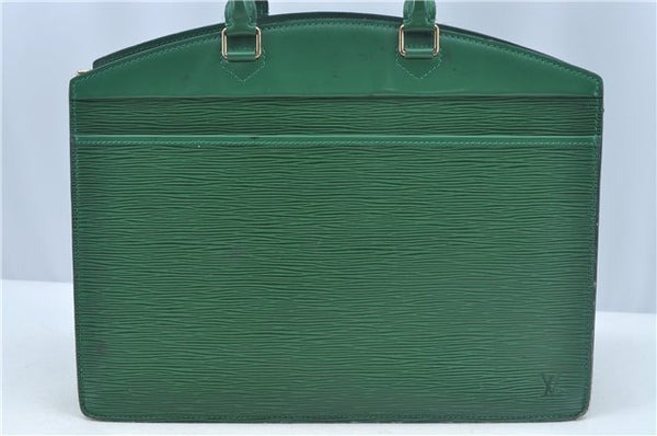 Authentic Louis Vuitton Epi Riviera Hand Bag Purse Green M48184 LV J9670