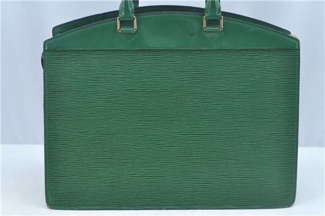 Authentic Louis Vuitton Epi Riviera Hand Bag Purse Green M48184 LV J9670
