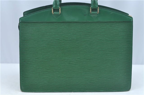 Authentic Louis Vuitton Epi Riviera Hand Bag Purse Green M48184 LV J9670