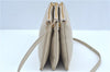 Authentic CELINE TRIO Shoulder Cross Body Bag Purse Leather Ivroy J9671