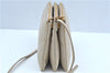 Authentic CELINE TRIO Shoulder Cross Body Bag Purse Leather Ivroy J9671