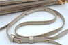 Authentic CELINE TRIO Shoulder Cross Body Bag Purse Leather Ivroy J9671