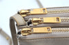 Authentic CELINE TRIO Shoulder Cross Body Bag Purse Leather Ivroy J9671