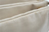 Authentic CELINE TRIO Shoulder Cross Body Bag Purse Leather Ivroy J9671
