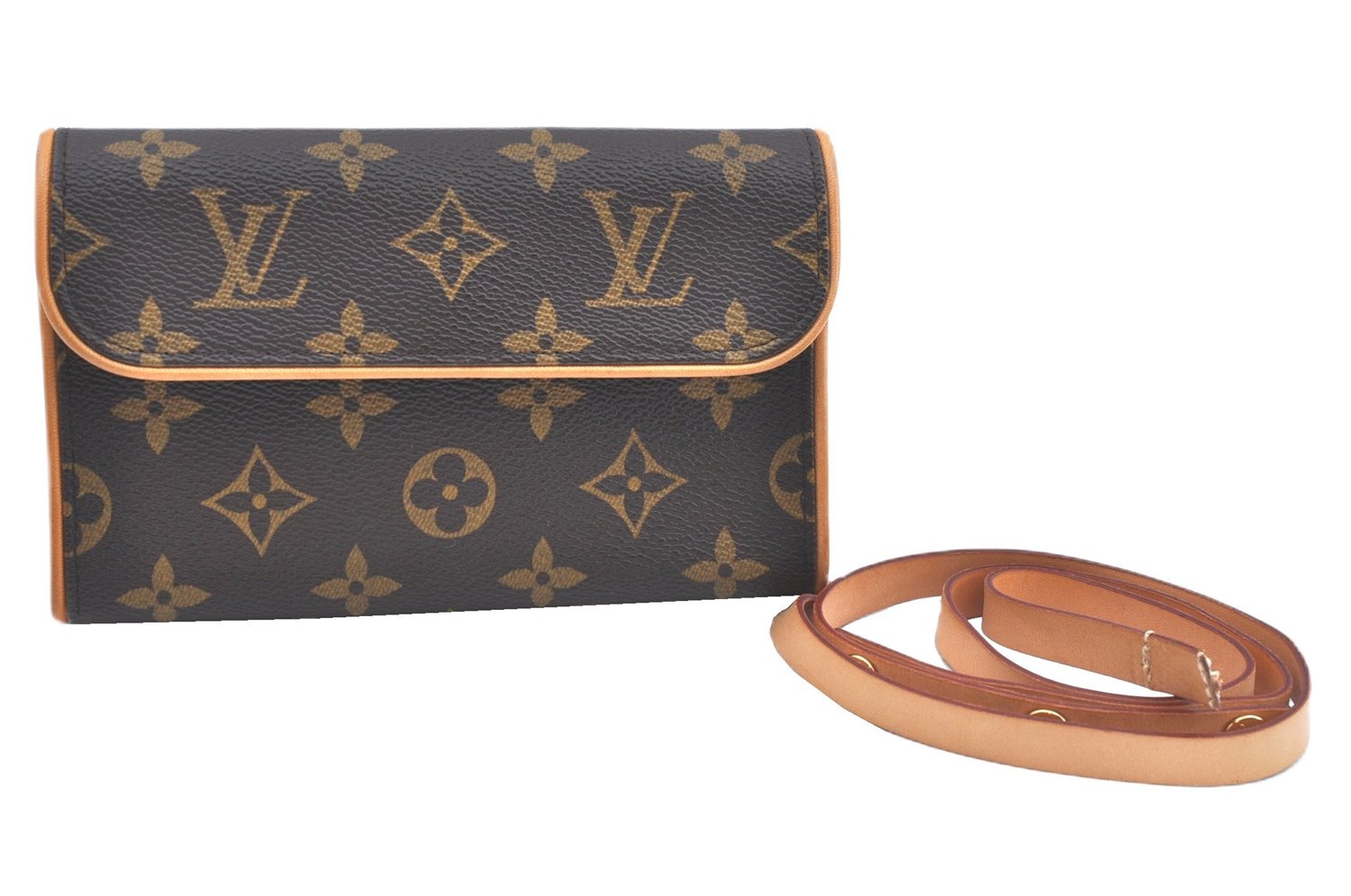 Louis Vuitton Monogram Pochette Florentine Pouch Waist Bag M51855 LV Junk J9675