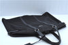 Authentic PRADA Nylon Tessuto Leather Garment Cover Black J9678