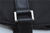 Authentic PRADA Nylon Tessuto Leather Garment Cover Black J9678