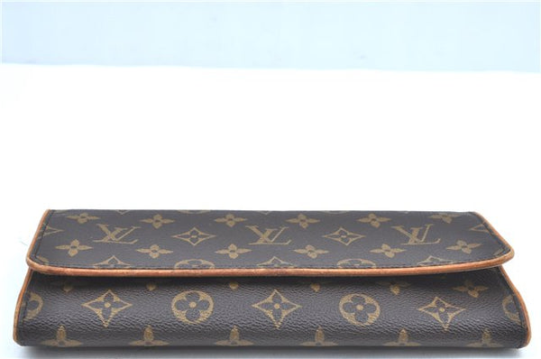 Authentic Louis Vuitton Monogram Pochette Twin GM Shoulder Bag M51852 LV J9679