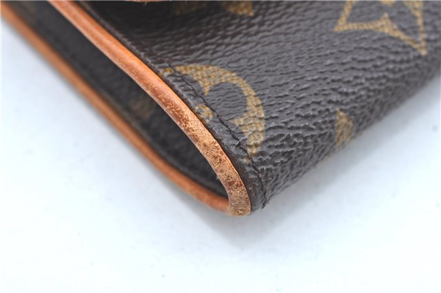 Authentic Louis Vuitton Monogram Pochette Twin GM Shoulder Bag M51852 LV J9679