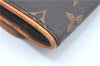 Authentic Louis Vuitton Monogram Pochette Twin GM Shoulder Bag M51852 LV J9679