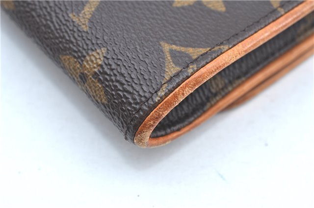 Authentic Louis Vuitton Monogram Pochette Twin GM Shoulder Bag M51852 LV J9679