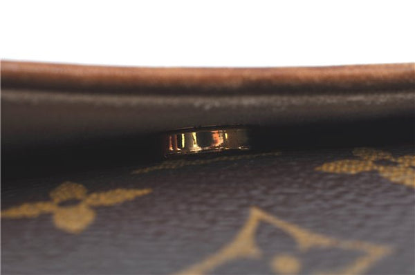 Authentic Louis Vuitton Monogram Pochette Twin GM Shoulder Bag M51852 LV J9679