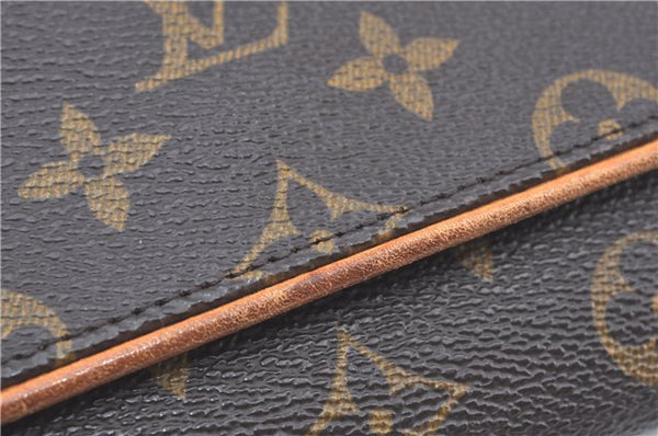 Authentic Louis Vuitton Monogram Pochette Twin GM Shoulder Bag M51852 LV J9679