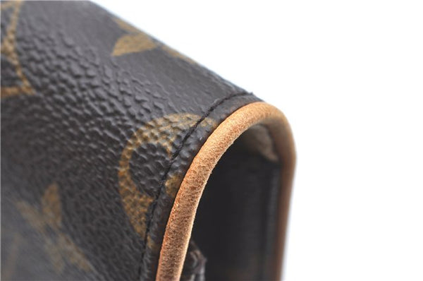 Authentic Louis Vuitton Monogram Pochette Twin GM Shoulder Bag M51852 LV J9679