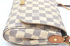 Auth Louis Vuitton Damier Azur Favorite MM Shoulder Clutch Bag N41275 LV J9680