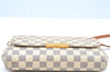 Auth Louis Vuitton Damier Azur Favorite MM Shoulder Clutch Bag N41275 LV J9680