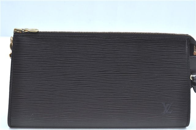 Authentic Louis Vuitton Epi Pochette Accessoires Pouch Black M52942 LV J9682