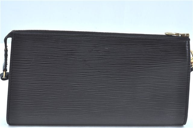 Authentic Louis Vuitton Epi Pochette Accessoires Pouch Black M52942 LV J9682