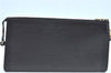 Authentic Louis Vuitton Epi Pochette Accessoires Pouch Black M52942 LV J9682