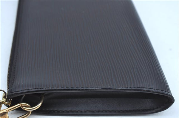 Authentic Louis Vuitton Epi Pochette Accessoires Pouch Black M52942 LV J9682