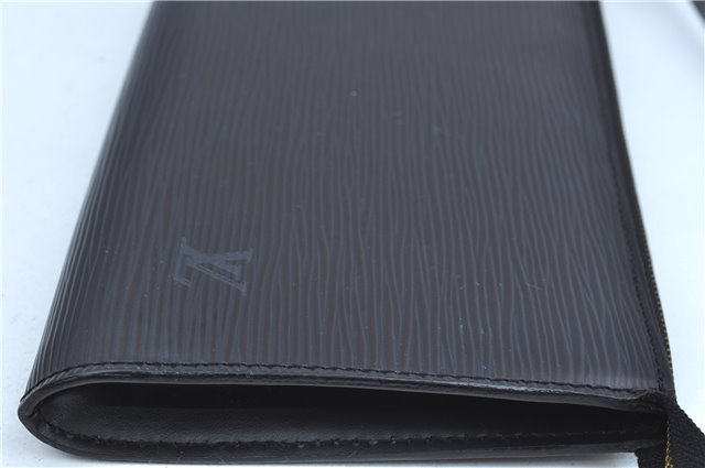 Authentic Louis Vuitton Epi Pochette Accessoires Pouch Black M52942 LV J9682