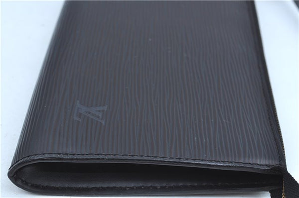 Authentic Louis Vuitton Epi Pochette Accessoires Pouch Black M52942 LV J9682